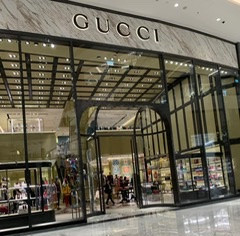 Dubai Mall Gucci store by 13 Weeks Travel